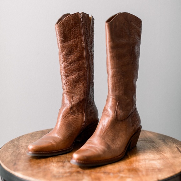 Coconuts by Matisse Shoes - Brown Leather Cowboy Boots
